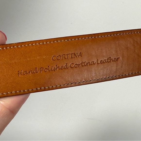 Trafalgar cortina leather belt size 38 - Picture 8 of 9